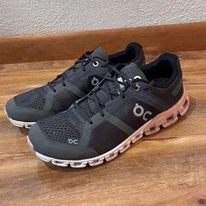 On Running Cloudflow Mesh Rock Rose Trainer Sneakers - size 7.5